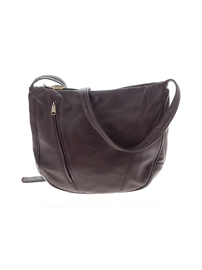 Pre-owned Stone Mountain Leather Crossbody Bag In Brown