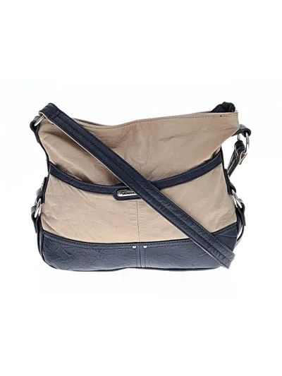 Pre-owned Stone Mountain Leather Shoulder Bag In Brown