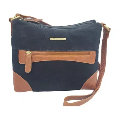 Stone Mountain Palamino Suede Irene Hobo Bag In Blue