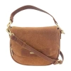 Stone Mountain Palamino Suede Mini Flap Crossbody Bag In Brown