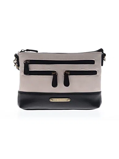 Pre-owned Stone Mountain Shoulder Bag In White