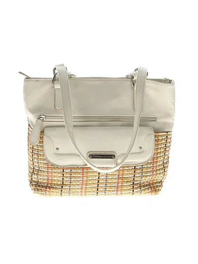Pre-owned Stone Mountain Shoulder Bag In White
