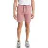 Stone Rose Acid Wash Fleece Drawstring Shorts In Dusty Rose