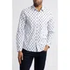 Stone Rose Chandelier Print Shirt In White In White