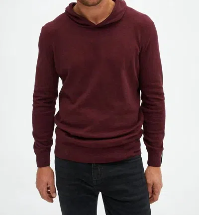 Stone Rose Natural Hoodie In Deep Plum In Brown
