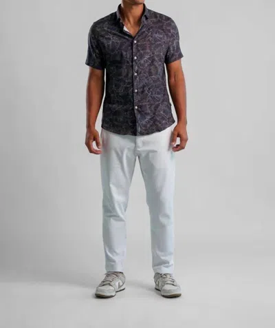 Stone Rose Nova Jungle Monstera Shirt In Black
