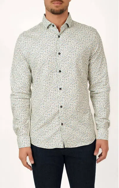 Stone Rose Nova Long Sleeves Shirt In Light Blue In Multi