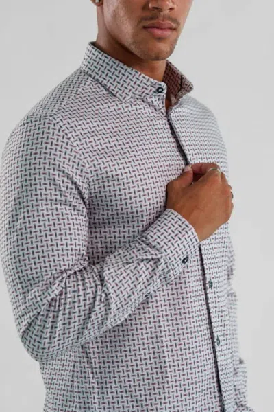 Stone Rose Nova - Wireframe Long Sleeve Shirt In Navy In Blue