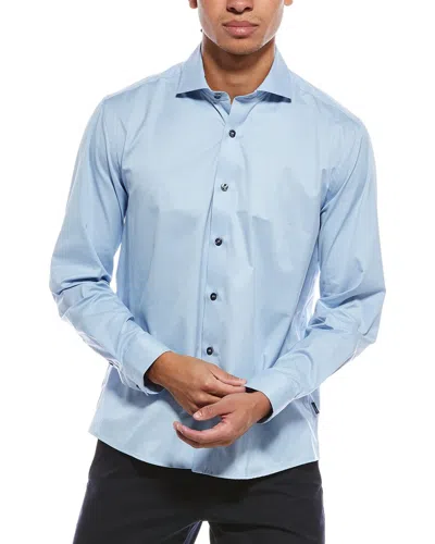 Stone Rose Performance Stretch Woven Shirt In Blue