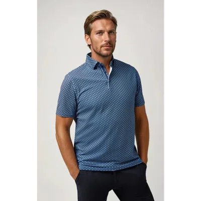 Stone Rose Skull Print Techno Stretch Polo In Multi