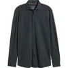 Stone Rose Solid Performance Piqué Button-up Shirt