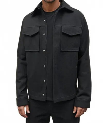 Stone Rose Studio Stretch Twill Jacket In Black
