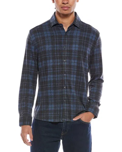 Stone Rose Technical Performance Fleece Shirt In Blue