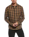 Stone Rose Technical Performance Fleece Shirt In Brown