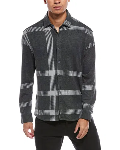 Stone Rose Technical Performance Fleece Shirt In Gray