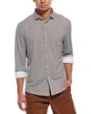Stone Rose Techno Stretch Performance Shirt In Brown