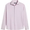 Stone Rose Techno Stretch Solid Performance Button-up Shirt In Med Pink