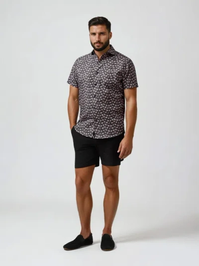Stone Rose Terry Knit Comfort Short Shorts In Multi