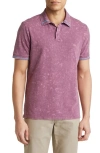 STONE ROSE STONE ROSE TIPPED ACID WASH PERFORMANCE JERSEY POLO