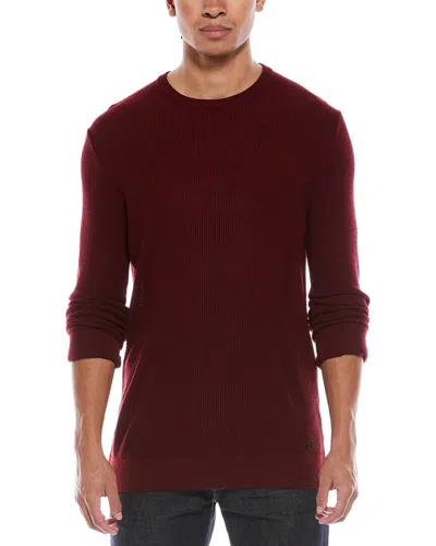 Stone Rose Waffle Knit Wool-blend Shirt In Brown
