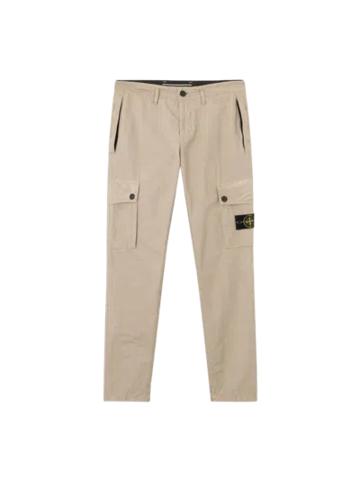 Stone Vintage Slim-fit Cargo Pants In Brown
