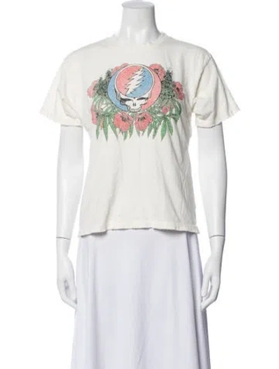 Pre-owned Stoned Immaculate Graphic Print Crew Neck T-shirt In Neutrals