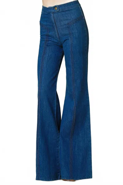 STONED IMMACULATE WOMEN'S ANNE WIDE LEG JEANS IN BLUE