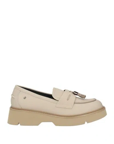 Stonefly Second Skin Woman Loafers Beige Size 5 Leather In Animal Print