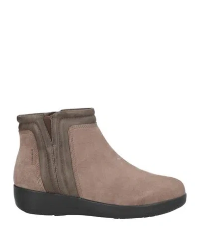 Stonefly Woman Ankle Boots Sand Size 7 Leather In Neutral
