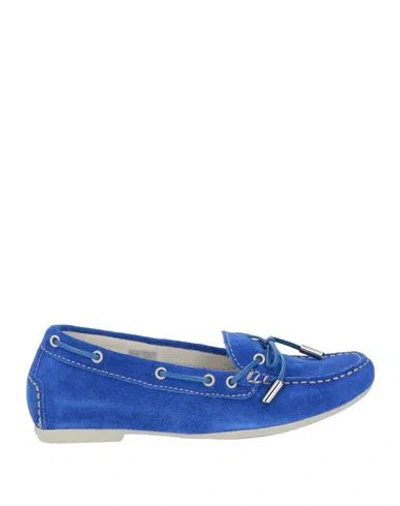 Stonefly Woman Loafers Bright Blue Size 5 Leather
