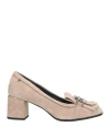 Stonefly Woman Loafers Sand Size 5 Leather In Neutral