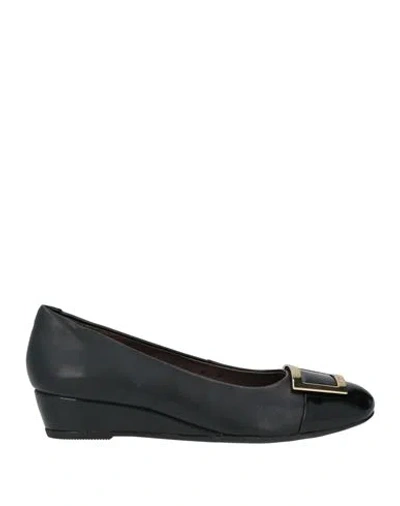 Stonefly Woman Pumps Black Size 6.5 Leather