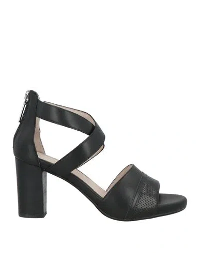 Stonefly Woman Sandals Black Size 6 Leather