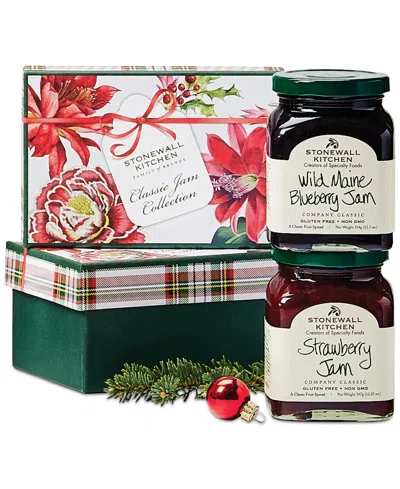 Stonewall Kitchen Holiday Classic Jam Collection Gift Box, 2 Piece Set In No Color