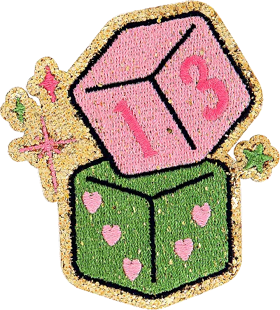 Stoney Clover Lane 13 Dice Patch In Gold