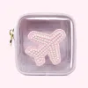 Stoney Clover Lane Airplane Clear Front Mini Pouch