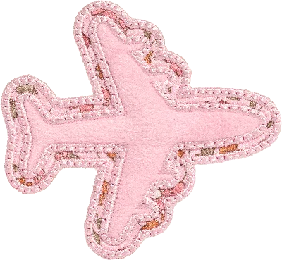 Stoney Clover Lane Airplane Patch Made With Liberty Fabric