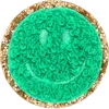 STONEY CLOVER LANE AVOCADO MINI GLITTER VARSITY SMILEY FACE PATCH