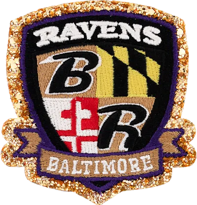 Stoney Clover Lane Baltimore Ravens Patch In Black
