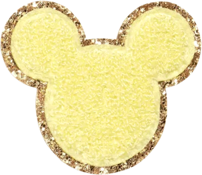 Stoney Clover Lane Banana Disney Mickey Mouse Glitter Patch In White