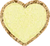 Stoney Clover Lane Banana Glitter Varsity Heart Patch