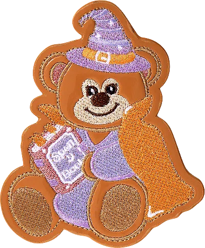 Stoney Clover Lane Bear Witch Patch In Brown