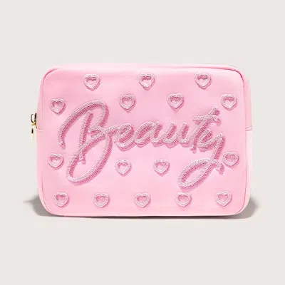 Stoney Clover Lane Beauty Embroidered Large Pouch