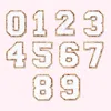 Stoney Clover Lane Blanc Glitter Varsity Number Patch