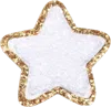 Stoney Clover Lane Blanc Glitter Varsity Star Patch