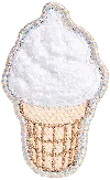 Stoney Clover Lane Blanc Ice Cream Patch