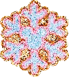 Stoney Clover Lane Blue Snow Flake Patch