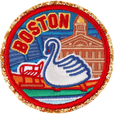 Stoney Clover Lane Boston Patch In Red