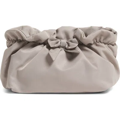 Stoney Clover Lane Bow Nylon Pouch In Gray