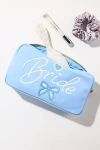 Stoney Clover Lane Bride Embroidered Small Pouch In Blue